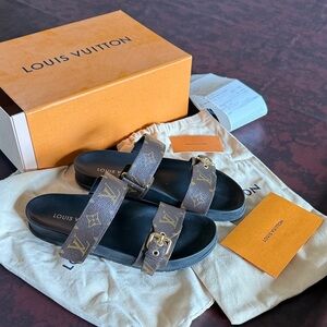 Louis Vuitton Monogram Brown Sandals